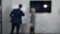 Blurred, defocused, blur video. Successful business team busy working on a hand drawn graph on a flip chart. Planning