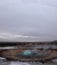 Blurred. The eruption of the Strokkur geyser in the southwestern part of Iceland in a geothermal area near the river Hvitau