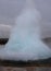 Blurred. The eruption of the Strokkur geyser in the southwestern part of Iceland in a geothermal area near the river Hvitau