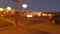 Blurred evening street. Lights and cars. 4K background bokeh shot