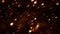 Blurred fire embers sparks on black background . Texture isolated overlays. Concept of particles, sparkles, flame and light