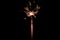 Blurred firework in night sky