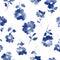 Blurred flower seamless vector pattern,