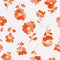 Blurred flower seamless vector pattern,
