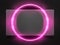 Blurred glass pink neon light