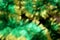 Blurred green shiny christmas tinsel texture for decoration