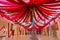 Blurred image, Jaisalmer, Rajasthan, India. Inside view of Tanot Mata Mandir at India Pakistan border in Thar desert. Ancient