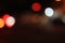 Blurred images of traffic lights at night with lots of bokeh and circles and colorful colors