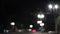 Blurred lights evening city traffic bokeh. Defocused night city traffic. Blurred lights bokeh car headlights driving