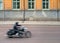 Blurred motorcycle