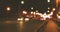 Blurred Night Traffic On Freeway