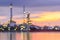 Blurred Oil refinery
