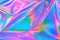 Blurred pastel neon pink, purple, blue holographic metallic foil background