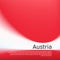 Blurred pattern in the colors of the austrian flag. Austria flag background. National poster, banner of austria. State austrian