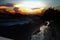 blurred photo, Blurry image,River bridge moment Sunset backgrou