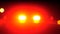 Blurred police car emergency vehicle lights in night street