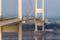 Blurred portrait image of  Suspension Bridge