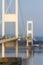 Blurred portrait image of  Suspension Bridge, portrait
