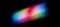 Blurred rainbow refraction overlay effect set. Light lens prism effect on black background. Holographic reflection