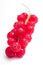 Blurred redcurrants berries
