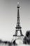 Blurred shot of the Eiffel Tower in Paris, France