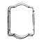 blurred silhouette rounded rectangle elegant heraldic decorative frame