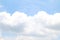 Blurred sky clear soft blue and big cloud white, sky cloudscape blue color pastel style, sky cloud white soft for background sky