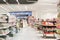 Blurred stationery store for background. blur shopping mall store interior