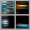 Blurred Striped Backgrounds Set