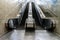 Blurred Subway escalators For passengers or travelers