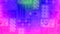 Blurred synthetic fabric, pink, blue, green, a fabric that has many patterns, many different colors.