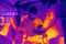 Blurred Thermographic image.