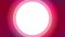 Blurred viva magenta vector banner with a circle