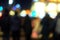 Blurred Walking Street at Night with Bokeh Background