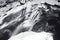 Blurred winter waterfalls Enders falls State Park