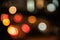 Blurry background of city light in the nightlife. Abstract and wallpaper concept. Traffic and Metropolis theme. Defocused photo