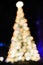.A blurry Christmas tree shining at night