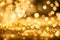 Blurry Golden Bokeh Lights Background