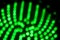 Blurry green lights in pattern