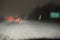 Blurry Hazardous Driving Conditions on Highway