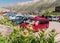 Blurry parked cars on the Grimselpass, Switzerland
