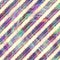 Blurry rainbow glitch artistic stripe texture background. Irregular bleeding watercolor tie dye seamless pattern. Ombre