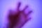 Blurry scary ghost hand. The Murder Hand, The Killer and Haloween