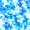 Blurry smeared seamless floral pattern Soft watercolor effect layered paint in white and blue hues