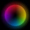 Blury colours spectrum. Gamut of viewable colours frequencies.