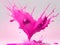 Blush Beauty: Stunning Pink Splash Artwork