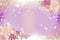 Blush Rose Soft Mauve Background Glitter And Flowers Postcard. Generative AI