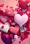 Blushing Hearts Background