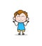 Blushing Smiling Face - Cute Cartoon Kid Vector