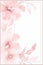 Blushing Watercolor Mother\\\'s Day Greeting Card Frame on White Background. Perfect for Scrapbooking and Invitations.